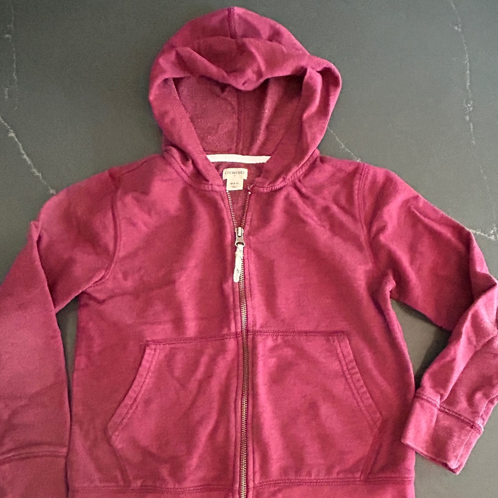 JCrew Kids Zip up Hoodie / Size M (8-9) / Maroon